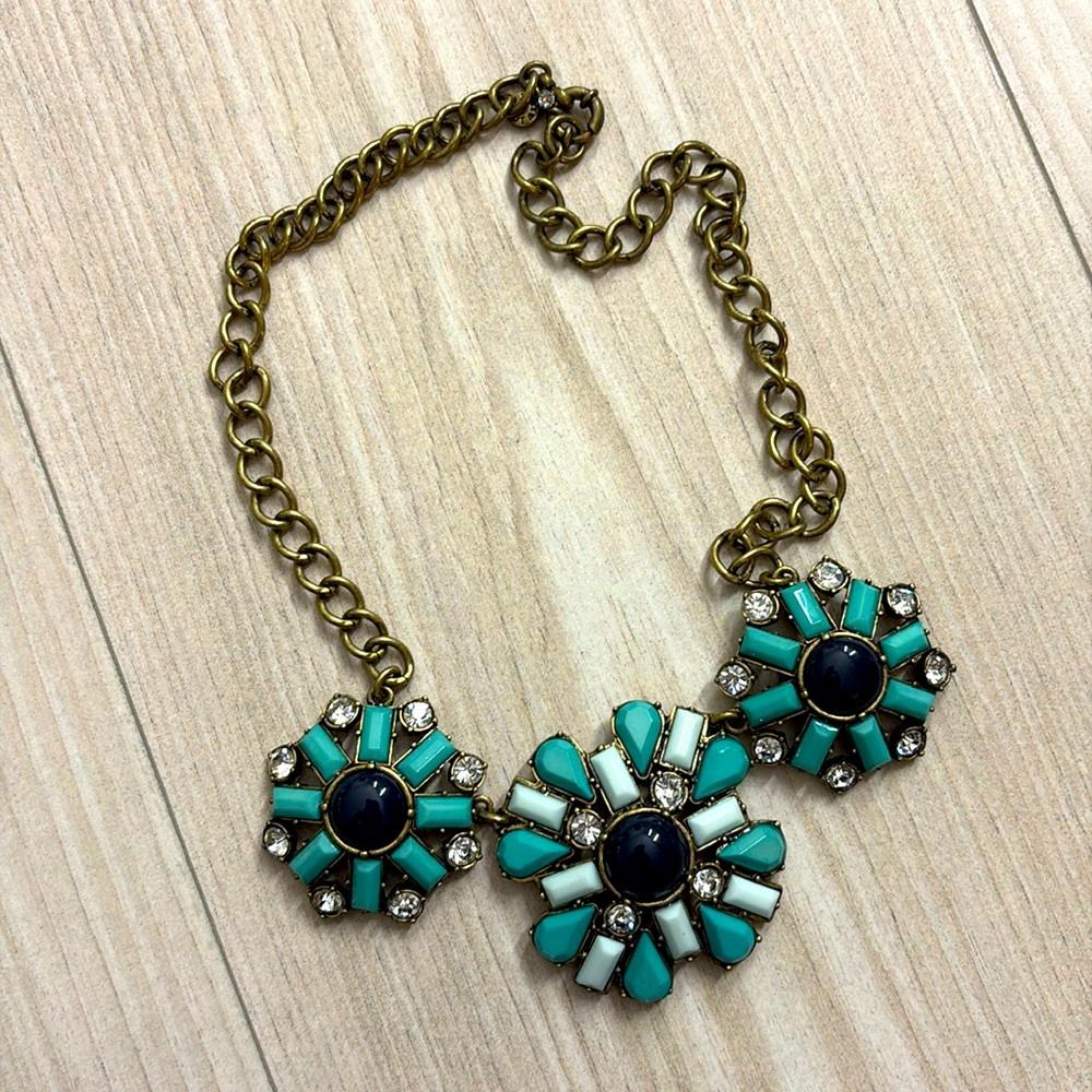 J Crew Turquoise Blue Necklace